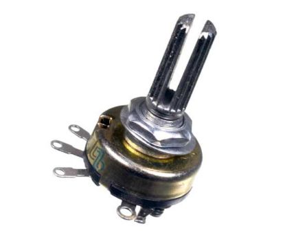 Picture of POTENTIOMETER W/SWITCH LIN P/M 17MM 50K PCB
