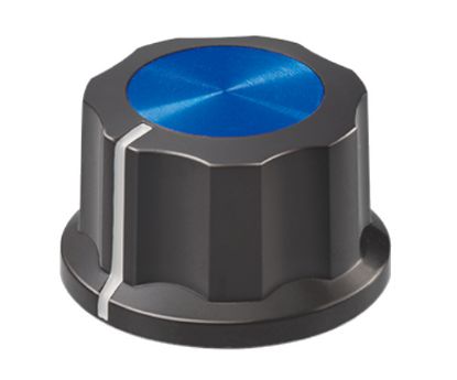 Picture of KNOB PLA BLU HEX LIN 20x12x6.4