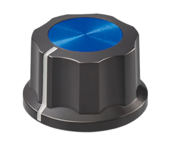 Picture of KNOB PLA BLU HEX LIN 20x12x6.4