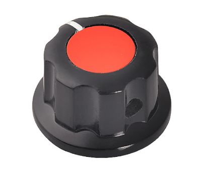 Picture of KNOB PLA RED HEX LIN 20x12x6.4