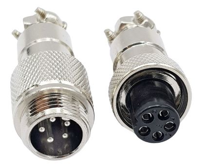 Picture of M13 5W MINI-MIC-PLUG AND SOCKET CONNECTOR SET