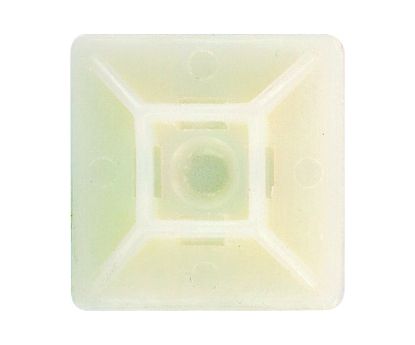 Picture of ADHESIVE CABLE TIE MOUNT 19x19MM WHITE