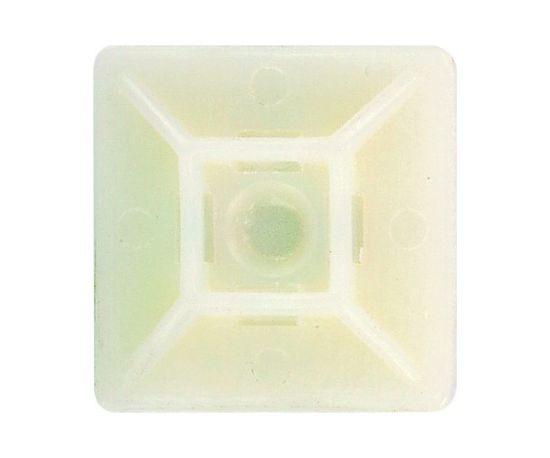 Picture of ADHESIVE CABLE TIE MOUNT 19x19MM WHITE