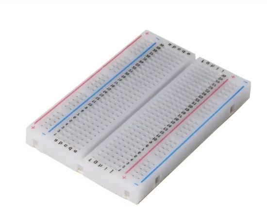 Picture of BREADBOARD  85x55mm 400 TIE-POINT POWER RAIL ON BOTH SIDES