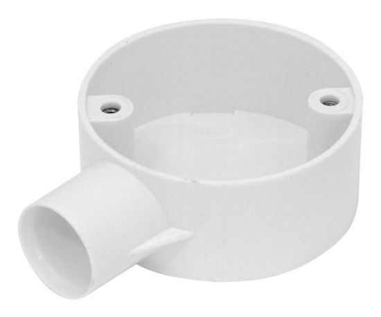 Picture of 20mm RND PVC CONDUIT BOX 1W SIDE ENTRY