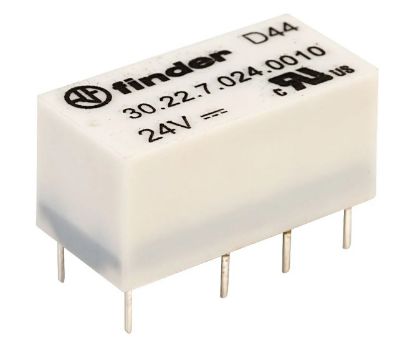 Picture of RELAY DPDT 2A 24VDC RECT 8PCB
