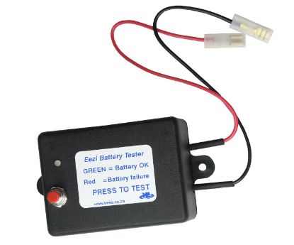 Picture of BATTERY TESTER 12V SLA LED + RESET BUTTON MAX 3-SEC 75x55x35mm