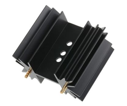 Picture of HEATSINK H STYLE 42x25x38mm BLACK PINS=25mm