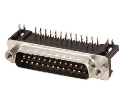 Picture of PLUG D-SUB 25W PCB R/A METAL 10.8mm
