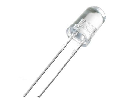 Picture of LED 5mm ROUND CLEAR-GREEN 525nm 20Kmcd 30DEG