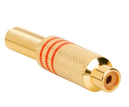 Picture of SOCKET RCA IN-LINE METAL GOLD RD