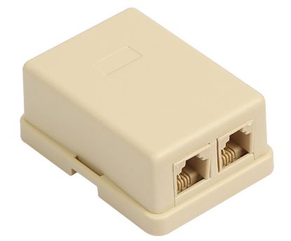 Picture of SOCKET W/M TEL/NET 2xRJ12 DUAL