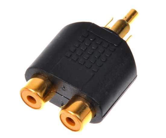 Picture of RCA ADAPTOR PLUG-RCAx2 SOCKET