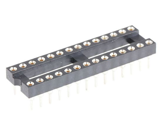 Picture of IC SOCKET 0.3 P28 TULIP RND NARROW OPEN TUBE