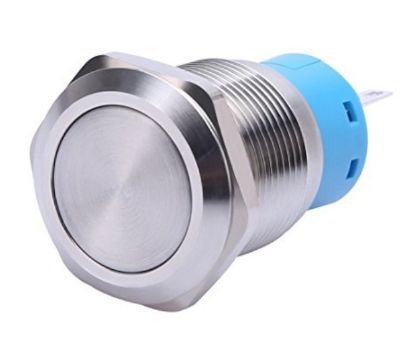 Picture of PUSH BUTTON SWITCH 1xNO/NC SPDT 5A 12V M22 D=25 L=35 LATCHING WHITE
