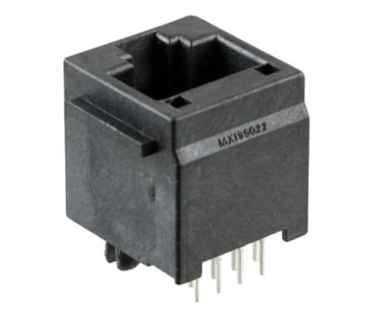 Picture of RJ45 SOCKET CONNECTOR CAT3 1P1C GOLD OVER NICKEL PCB