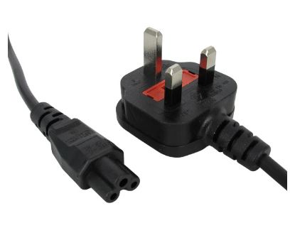 Picture of LEAD BRITISH PLUG - CLOVER SOCKET 1m