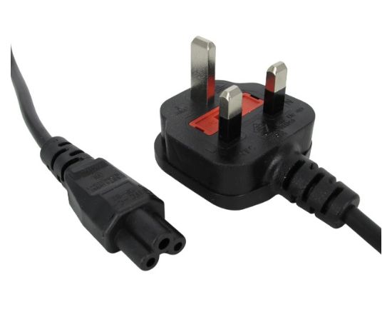 Picture of LEAD BRITISH PLUG - CLOVER SOCKET 1m