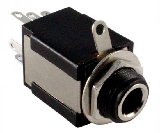 Picture of 6.3mm STEREO SOCKET P/MNT BOX INSULATED 9PIN
