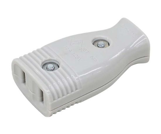 Picture of AC SOCKET 2P FLAT US INLINE 10A @ 250V / 15A @ 125V