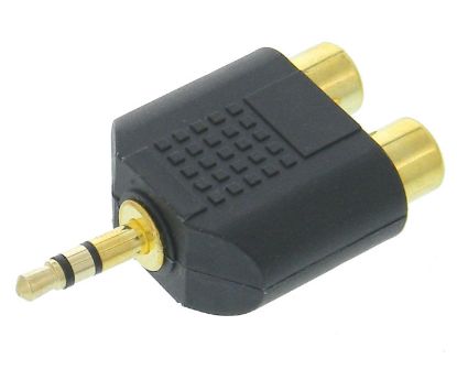 Picture of ADAPTER 2.5mm PLUG STEREO - 2xRCA SOCKET