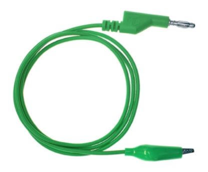 Picture of LEAD BANANA PLUG-CROC CLIP GREEN