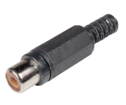 Picture of SOCKET RCA I/L BLACK W/SLV