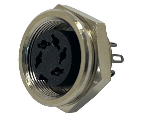 Picture of DIN SOCKET 5W P/MNT 270D THREAD