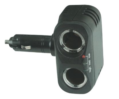 Picture of ADAPTER CIGARRETE PLUG - 2xCIGARRETE SOCKET BATTERY CHECKER