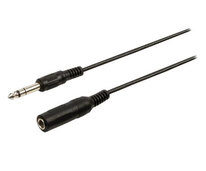 Picture of LEAD / CABLE 6.3mm STEREO PLUG TO 6.3mm SOCKET