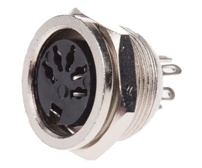 Picture of DIN SOCKET 5W P/MNT 180D THREADED