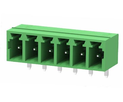 Picture of TERMINAL BLOCK R/A PCB-MNT 06P CLOSED P=3.81