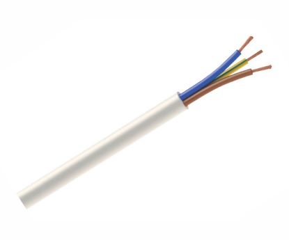 Picture of CABTYRE CABLE 3C 1.5 O=8.3 WHITE PER METER