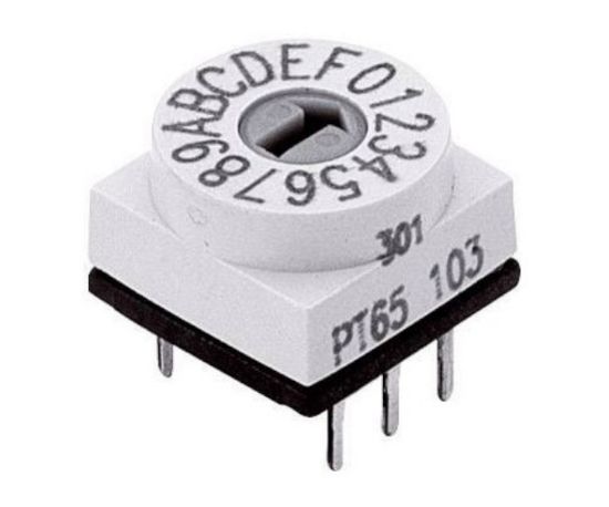 Picture of ROTARY SWITCH HEX STR 1-POLE 16POS