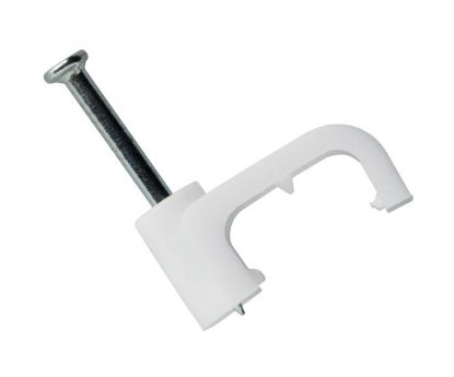 Picture of FLAT NAIL IN SADDLE 5mm WHITE - DEBULK