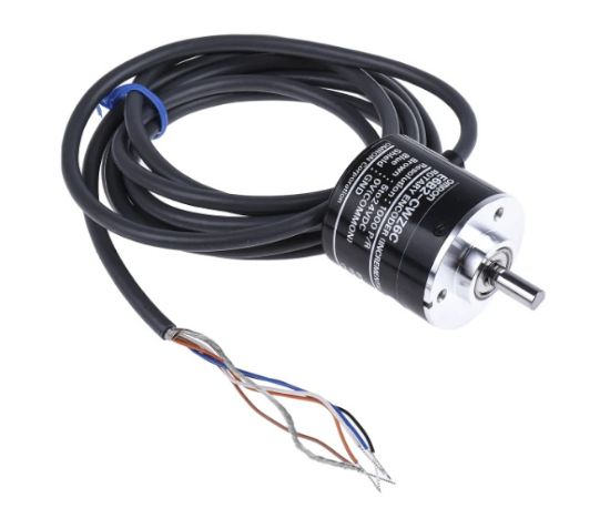 Picture of ROTARY SHAFT ENCODER 1000PPR 6K rpm 5-24V DIA=40mm  SHAFT=15x6mm