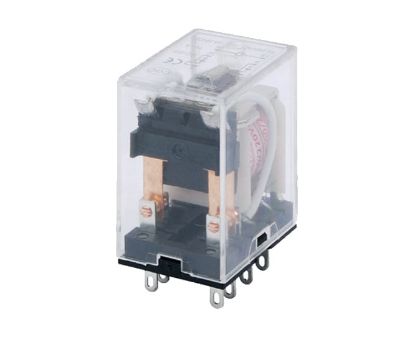 Picture of RELAY DPDT 10A 24VDC RECT 8PLUG