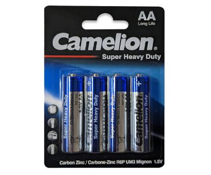 Picture of R6/AA BATTERY 1.5V  4/PACK ZINC CARBON, SHD 4P/PACK