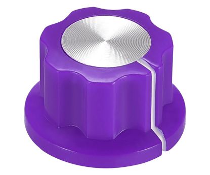 Picture of KNOB PLA PURPLE HEX LIN 20x12x6.4 - 50/BOX