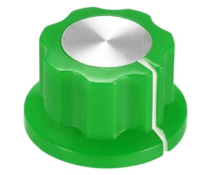 Picture of KNOB PLA GREEN HEX LIN 20x12x6.4 - 50/BOX