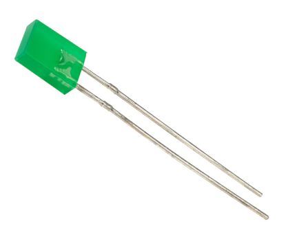 Picture of LED RECT GRN 2x5mm 20mA 120DEG - LOOSE