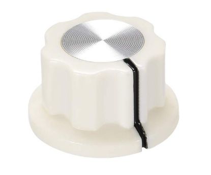 Picture of PLASTIC KNOB CREAM HEX LIN 20x12x6.4 - 50/BOX