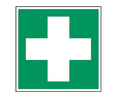 Picture of POLYSTER FIST AID SIGN GREEN/WHITE H=200mm  W=200mm
