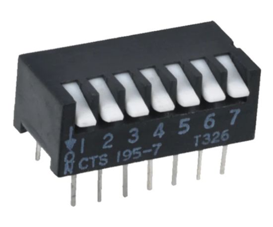 Picture of DIP SWITCH PIANO 6W L/P  PCB