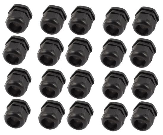 Picture of BLACK COMPRESSION GLAND PH=20mm CAB=10-14mm L=14mm - 100/BAG