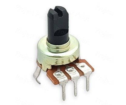 Picture of POTENTIOMETER S/T LIN PCB 16MM 10K L=10mm SHAFT