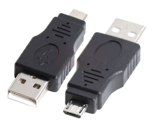 Picture of USB-A TO USB-MICRO ADAPTER / CONVERTER WITH COVERS