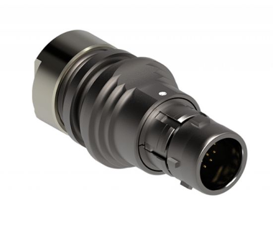 Picture of CIRCULAR CONNECTOR PLUG BRASS 10W SOLDER TERMINALS