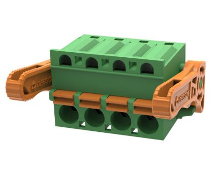 Picture of PLUGGABLE TERMINAL BLOCK 4W P=5.08mm GREEN PUSH-IN