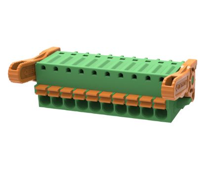Picture of PLUGGABLE TERMINAL BLOCK 10W P=3.5mm GREEN PUSH-IN